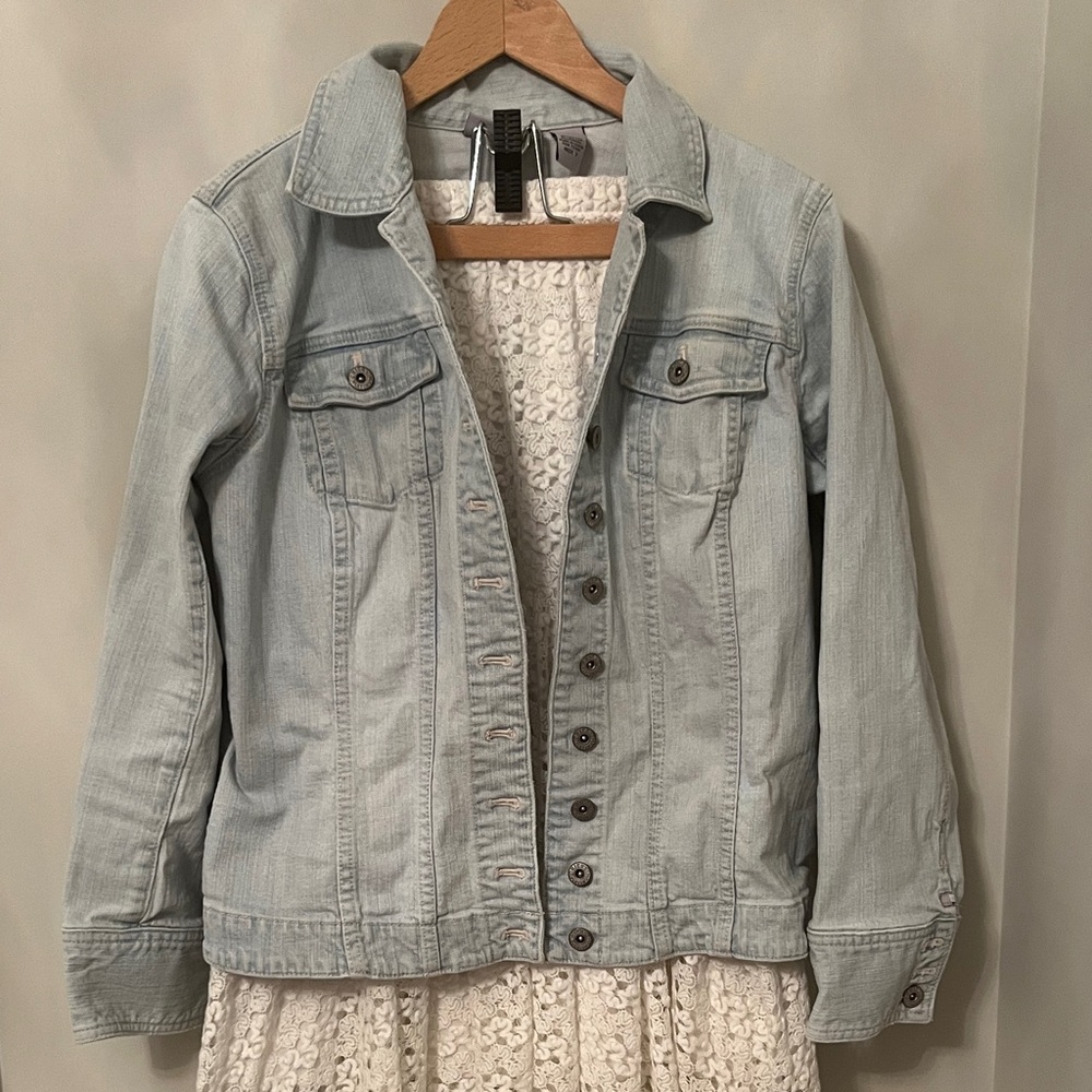 Chico's Soft Blue Denim Jacket
